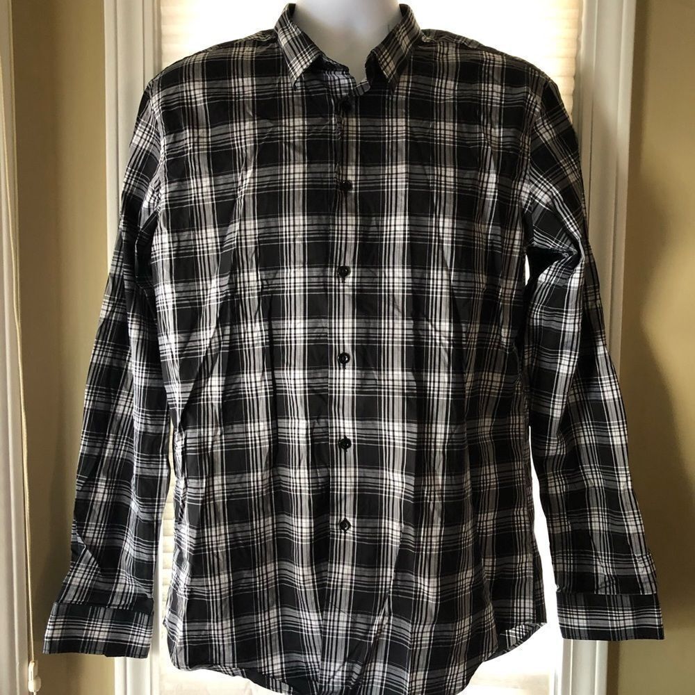 Zara Mens Checkered Button down shirt
